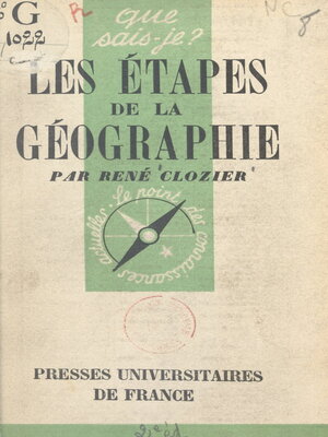 cover image of Les étapes de la géographie